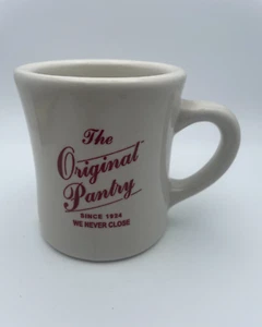 The Original Pantry Mug Since 1924 We Never Close Los Angeles CA 8oz Tuxton B80 - Picture 1 of 14