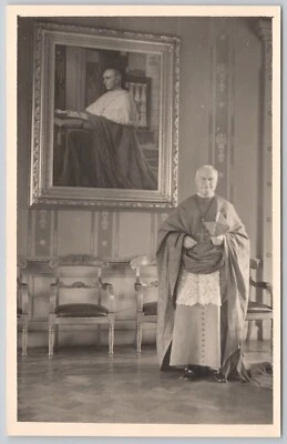 Religious Figure Portrait Real Photo Postcard RPPC - Image 1 of 2