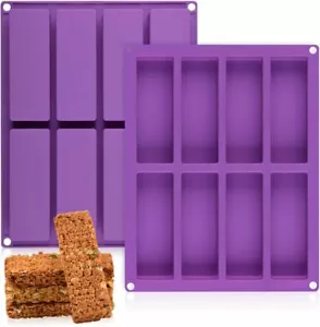 Chocolate Bar Mold, Deep Silicone Bar Molds for Rectangle Dubai Chocolate Bar, K - Picture 1 of 2