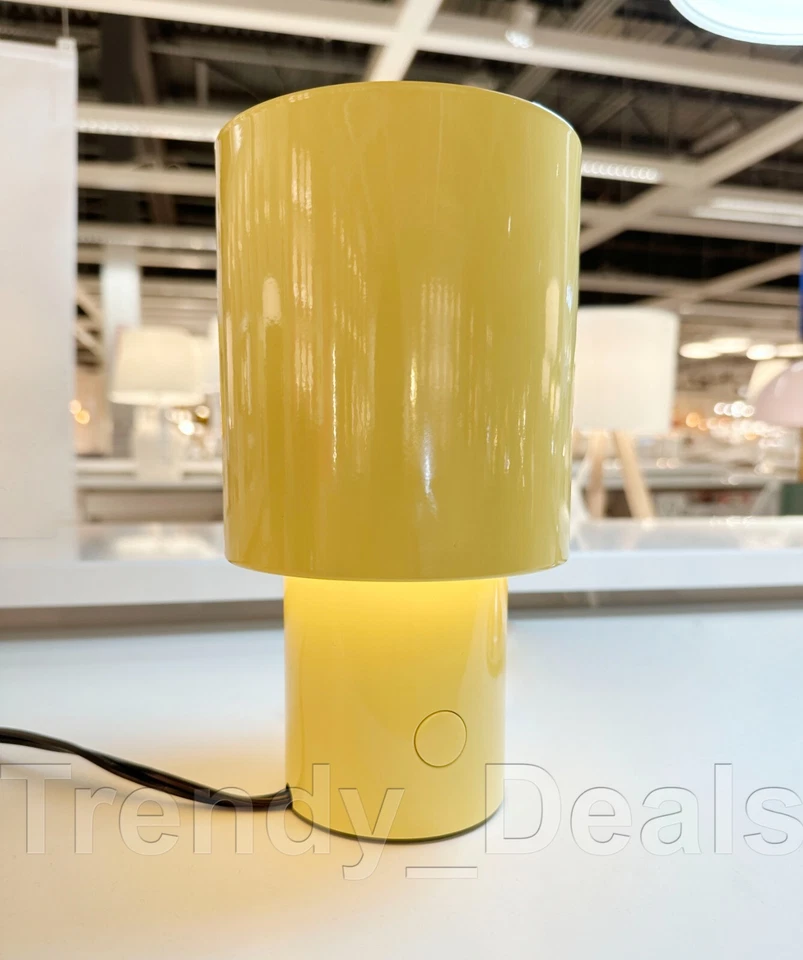 IKEA SPETSBOJ Table Lamp Dimmable Yellow 9" 605.838.58