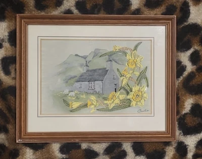 Cash's Welsh Cottage - Cash's Coventry Silk Woven Picture - Image 1 of 4
