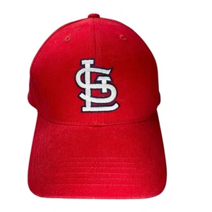 Gorra de béisbol ajustable roja de los Cardenales de San Luis MLB correa de gancho/bucle - Imagen 1 de 6