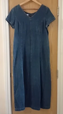 Laura Ashley Vintage Denim Dress Size 16 - Image 1 of 4
