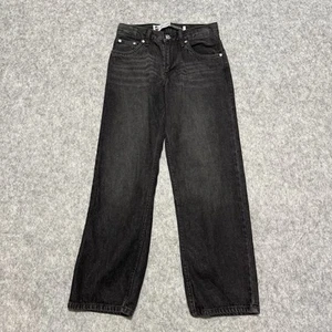 Levis SilverTab Jeans Stay Loose Baggy Black Denim Youth Size 12 Reg 26W 27L - Picture 1 of 5