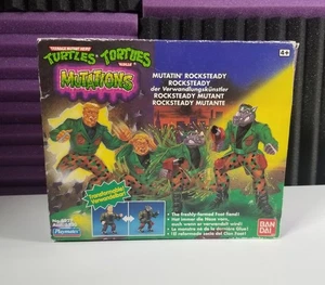 TMNT Teenage Mutant Ninja Turtles Mutations 1992 Mutatin' Rocksteady Sealed Vintage! - Bild 1 von 16