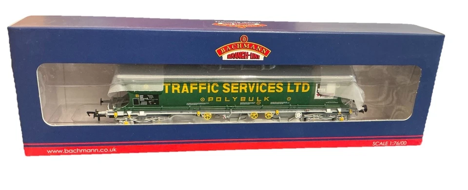 Bachmann 38-427 Covered Bogie Hopper Wagon Traffic Services Limited. NEW. - Image 1 of 2