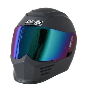 Simpson Motorcycle SPBS3 Speed Bandit Helmet Adult Small Matte Black - Imagen 1 de 2