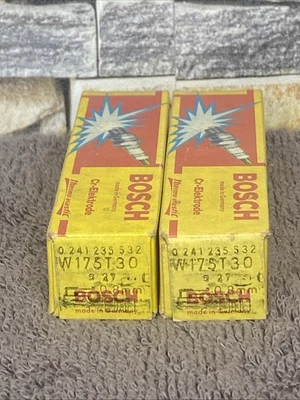 (2) Bosch W175T30 Spark Plugs New Old Stock New In Box - Image 1 of 3