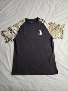 Camisa Camuflada Tachuntfish THF Mojito Para Hombres Talla XL Negra Manga Corta Ropa Activa NUEVA - Imagen 1 de 9