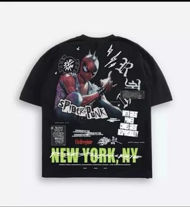 CIVIL REGIME X SPIDER-MAN “Spider-Punk “ OVERSIZED TEE Size large From box set - Picture 1 of 2