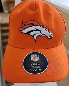 Youth NFL Team Apparel Denver Broncos Orange Hat/Cap On-Field Adjustable OSFM - Picture 1 of 12