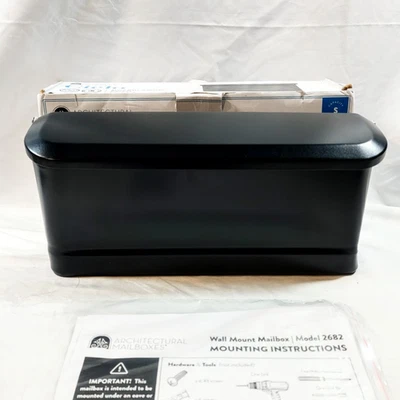 Architectural Mailboxes Cielo Black, Small, Steel, Wall Mount Mailbox (2682B-10) - Image 1 of 2