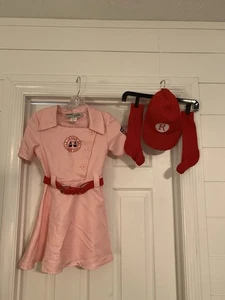 A League Of Their Own Girls Halloween Costume Youth Medium Rockford Peaches #14 - Picture 1 of 6