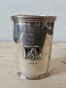 International Silver Mint Julep Cup 1954 SPRINGER SPANIEL - Picture 1 of 8