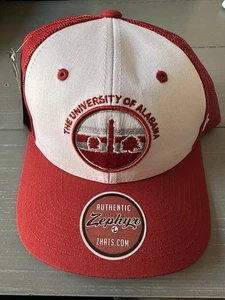 ALABAMA CRIMSON TIDE HAT NCAA TRUCKER 2-TONE SNAPBACK ZEPHYR HAT NWT ROLL TIDE - Picture 1 of 10