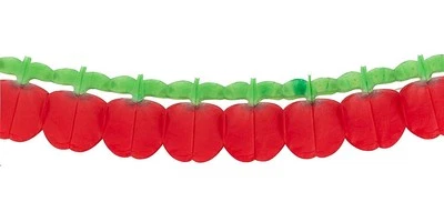 Guirnalda colgante roja deliciosa manzanas otoño granja campo papel de seda 9 pies #890 Foto 1 de 4