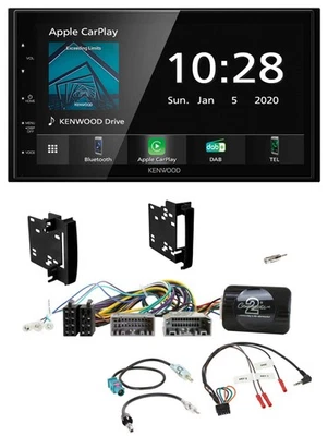 Kenwood Bluetooth Lenkrad DAB USB 2DIN Autoradio für Chrysler Dodge Jeep - Bild 1 von 4