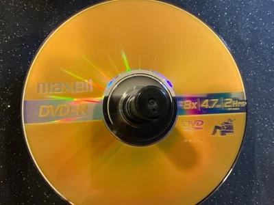 Maxell DVD-R 8X 4.7GB 2 Hrs Spindle Case Individual 34 Disc Lot Open Box - Image 1 of 2