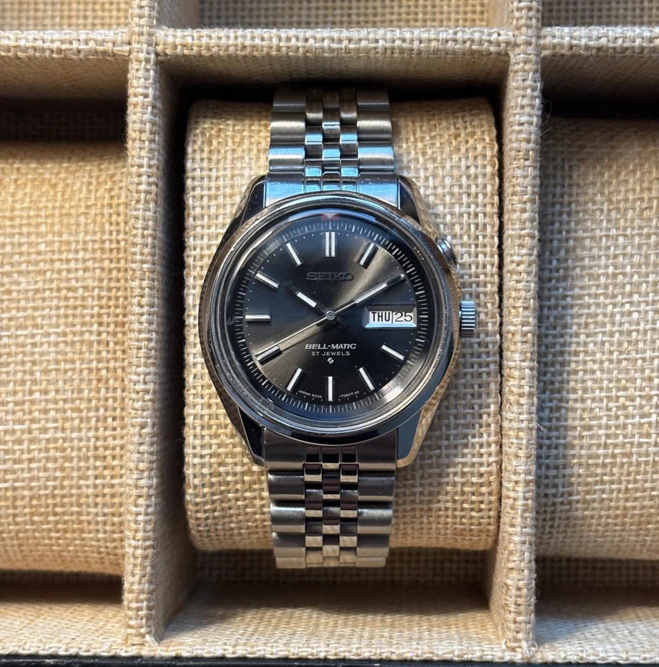 Vintage 1971 Japón Seiko Bell-Matic Weekdater 4006-7012 27 joyas automático. Foto 1 de 4