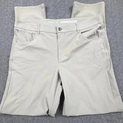 Johnnie-O Prep-Formance Flat Front Cross Country Pants Men 38 X 31 Golf Office - Image 1 of 4