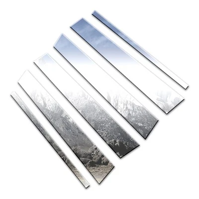 6 peças Guarnição de poste de pilar cromado Luxury FX compatível com 2003-2007 Saturn Vue - Imagem 1 de 4