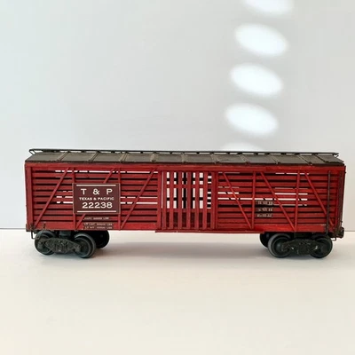 VTG Unbranded O Gauge Texas & Pacific Stock Car #22238 Wooden Kit -COMPLETED - Image 1 of 4