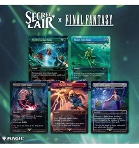 Magic The Gathering Secret Lair FINAL FANTASY Grimorio ¡JUEGO SIN LÁMINA Inglés! EN MANO - Imagen 1 de 1