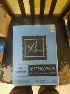 NEW CANSON Watercolor XL Paper Pad 30 Sheet 9x12 Cold Press 140lb Euro Fold