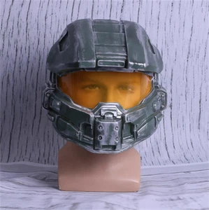 Halo Spartan Master Chief Cosplay PVC Helmet Prop Collection Halloween Model - Picture 1 of 7
