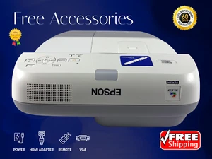 3LCD Projector for Education Ultra Short Throw 2500 Lumens WXGA 1080i HD VGA USB - Picture 1 of 10