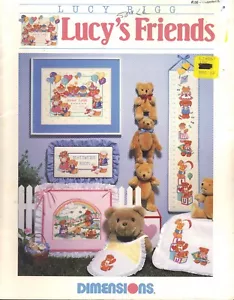 Lucy's Friends Bears 4 Cross Stitch Patterns Projects Crafts - Picture 1 of 3