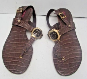 New Connie Tricia Brown Size 10 Womens USA Medium Sandals - Picture 1 of 9
