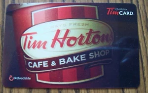 Rare 2014 Gift Card NO CASH VALUE TIM HORTON Coffee Cup Bake Shop FD39921 Nice - Picture 1 of 1