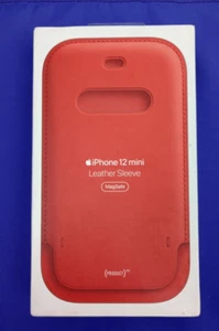 Original Apple iPhone 12 Pro Max Leder Hülle mit MagSafe Scarlet MHYJ3ZA/A - Bild 1 von 2