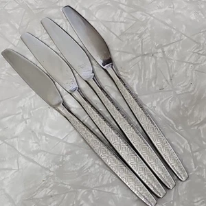Noritake Allegro Table Knives 3pc 8" silverware flatware replacement MCM vtg  - Picture 1 of 8