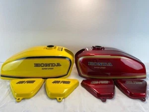 COMPLETE REPRODUCTION KIT DECALS CB400 FOUR CANDY ANTARES RED PARAKEET YELLOW - Picture 1 of 1