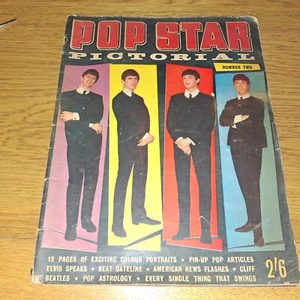 1960S*POP PICTORIAL*ISSUE NO.2 BEATLES COVER/ELVIS/STONES(COMPLETE UN DAMAGED) - Picture 1 of 5