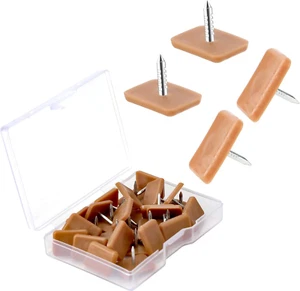 LUTER 30pcs Nail-on Drawer Slides Plastic Tack-in Drawer Glides Furniture Sl - Picture 1 of 6