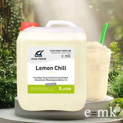 Slush Syrup Ice Cream Lemon Chill (White Lemon) Azo Free 5 Litres From Manufacturer - Image 1 of 4