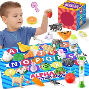Montessori Toys for Toddlers Alphabet Mystery Box Letters Matching Game Learning - Picture 1 of 7