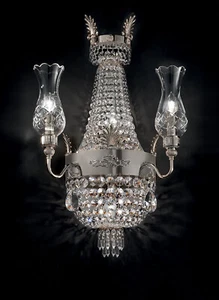 Applique da parete di lusso in ottone e cristallo classico 4 luci MS-255 - Picture 1 of 1