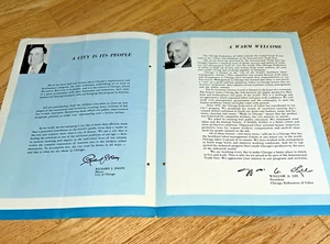 Folleto/póster 1959 City of Chicago AFL-CIO Richard J. Daley/William A. Lee - Imagen 1 de 11