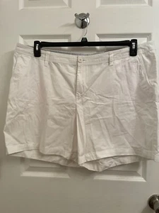 Natural Reflections Spring Valley Twill White Chino Shorts NEW with TAG size 20W - Picture 1 of 5