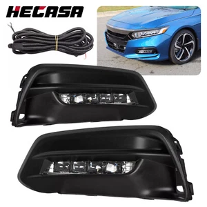 For 2018-2020 Honda Accord Sport Sedan LED Bumper Fog Lights Lamps w/ Wiring - Picture 1 of 23