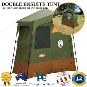 Coleman Double Instant Up Ensuite Tent Camping Hiking Outdoor Shower Toilet Tent - Picture 1 of 13