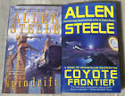 Lot de 2 livres Allen Steele Sci Fi Spindrift Coyote Frontier ACE 2006 2008