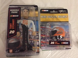 Figura flexible de conductor de NASCAR Tony Stewart #20 The Home Depot con casco + bonificación - Imagen 1 de 6