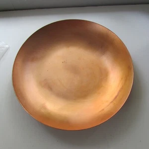 9 1/4" Raw Copper Plate / candy dish - Picture 1 of 5