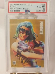 2020 Panini Fortnite Series 2 Cameo #153 ๐บ๐ฒ Epic Outfit Optichrome PSA 10 SSP - Picture 1 of 4