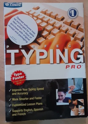 Perfect Typing Pro : Cosmi : Windows 98 SE/ME/2000/XP Software Sealed 2005 - Image 1 of 4